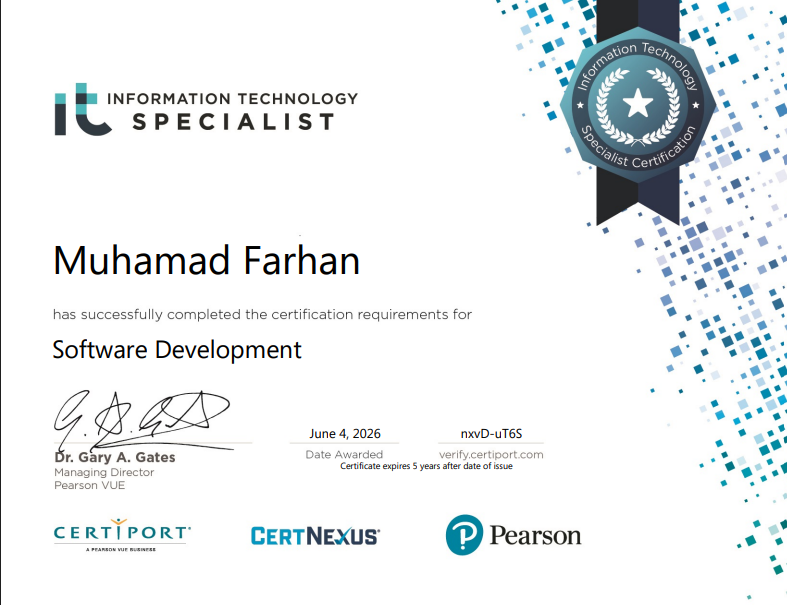 IT Specialist - Software Development